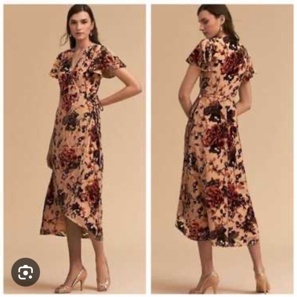 Anthropologie BHLDN Thrive Floral Dress